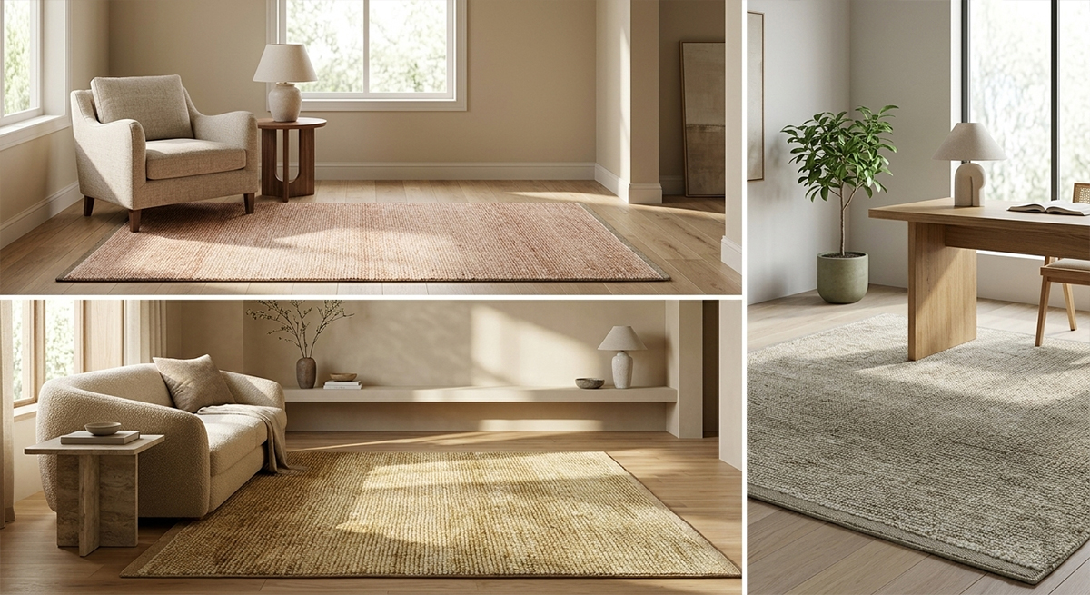 Earth Stone Collection — hand knotted wool rug from India